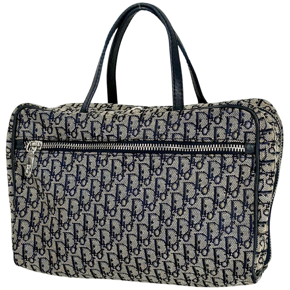 Christian Dior Trotter handbag canvas Navy Blue